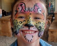 Rainbow Cheetah Facepaint