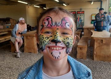 Rainbow Cheetah Facepaint