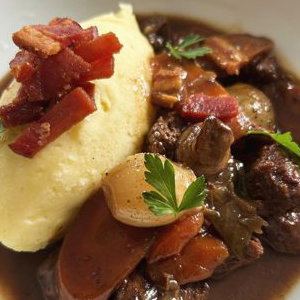 Beef Bourguignon.