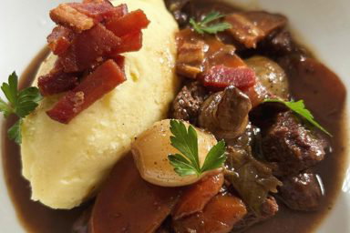 Beef Bourguignon.