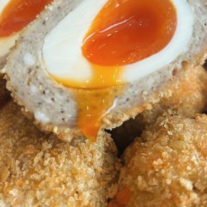 Salt and Slate Scotch Eggs.