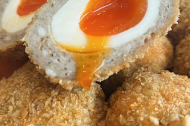 Salt and Slate Scotch Eggs.