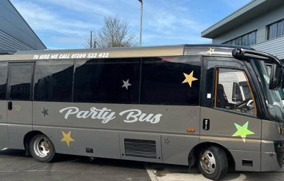 Grey Party Bus
