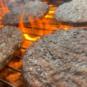 Flame grilled burgers