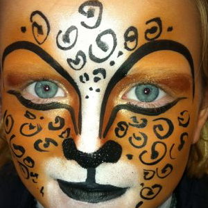 Leopard face paint
