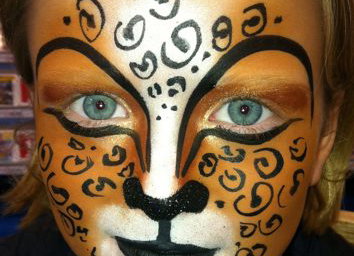 Leopard face paint