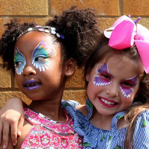 Butterfly face painting