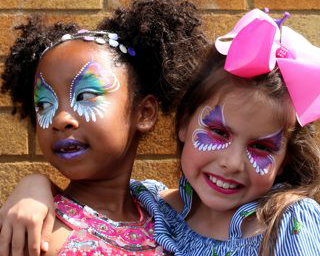 Butterfly face painting