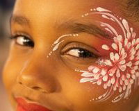 Flower face paint