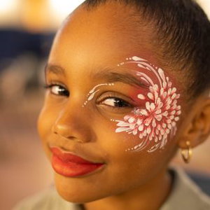 Flower face paint