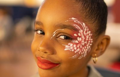 Flower face paint