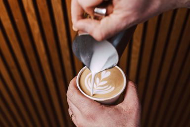 Pop-Up Coffee Bar Latte Art