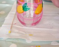 The Crafty Hen glass painting team group workshop