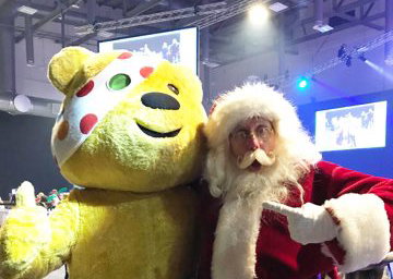 With Pudsey Bear