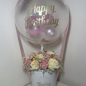 Bobo balloon bouquet