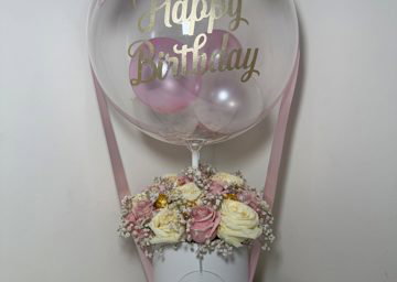 Bobo balloon bouquet
