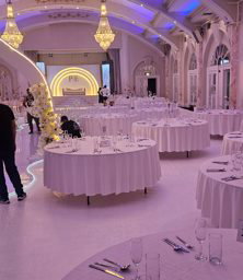Round Table and Linen Hire for a Luxury London Wedding