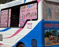 Kev’s Ices Ice Cream Van at an Event