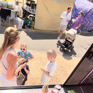Kev’s Ices Serving Customers at an Event
