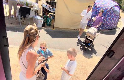 Kev’s Ices Serving Customers at an Event