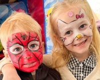 Marvel-ous Favourites & Character Face Painting - Hello Kitty & Spiderman 