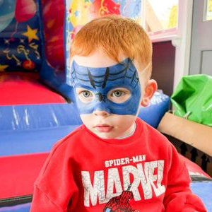 Superhero Face Painting