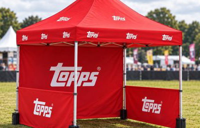 Printed gazebo for outdoor events