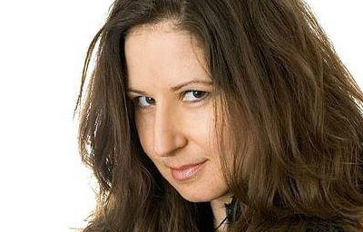 Amelie Appleby mingles amongst guests with her crystal ball