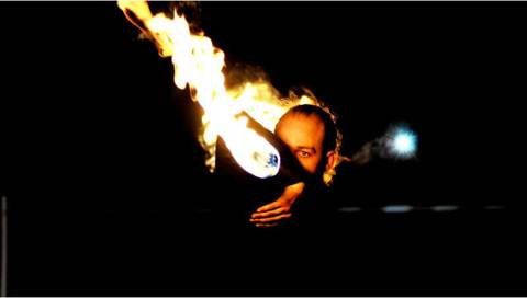 Fire Eaters in Sherburn House