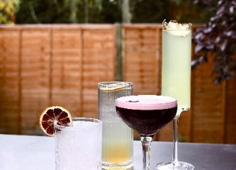 The Caché experience with stylish drinks and mixology flair
