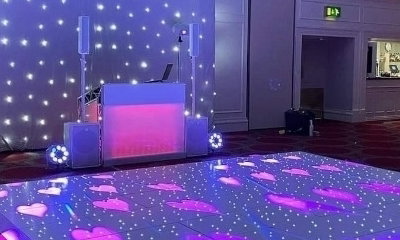 White Wedding Disco / DJ / Dance floor Package