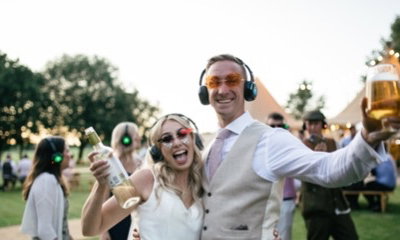 Silent Disco wth 3 Channel Wireless LED Headphones That Pulsate To The Beat.