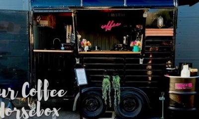 Mobile coffee trucks including Land Rover Defender, Piaggio & Horsebox for hire