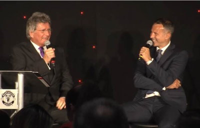 Hosting Q&A with Ryan Giggs, OBE at Old Trafford, Manchester.