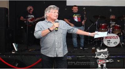 Hosting MerseyCats' Charity event, The Cavern Club, Liverpool.