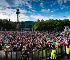 Hosting (55,000) Mathew Street Music Festival Main Stage.